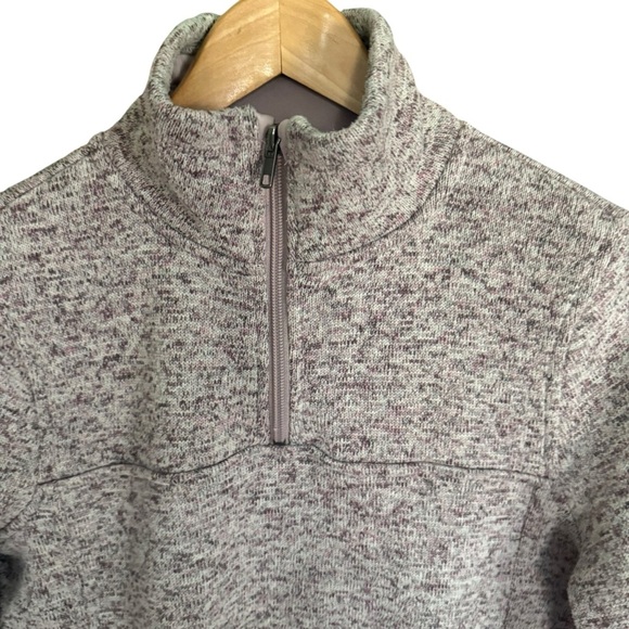 Thread supply women’s cranberry Quarter-Zip sweatshirt kangaroo pocket S - Picture 4 of 9